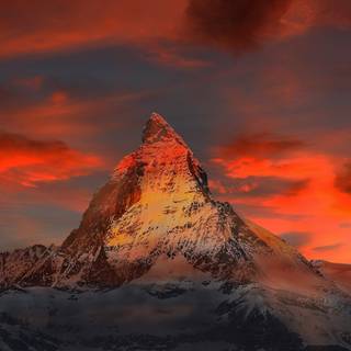4k mountain sunset wallpaper