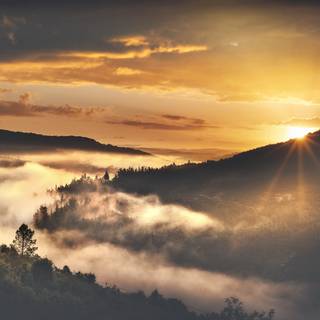 4k mountain sunset wallpaper