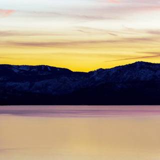 Lake sunset iPhone wallpaper