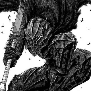 Berserk iPhone black and white wallpaper