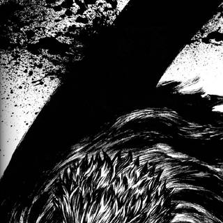 Berserk iPhone black and white wallpaper