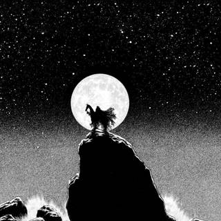 Berserk iPhone black and white wallpaper