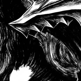 Berserk iPhone black and white wallpaper