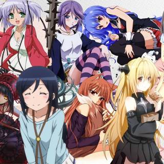 Anime girl collage wallpaper