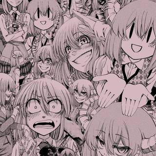 Anime girl collage wallpaper