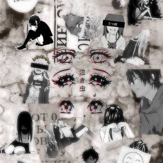 Anime girl collage wallpaper