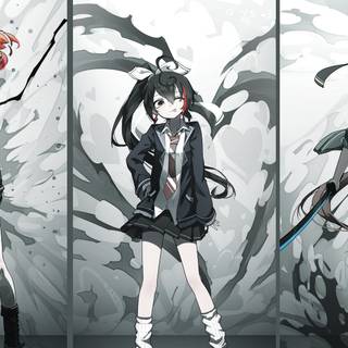 Anime girl collage wallpaper