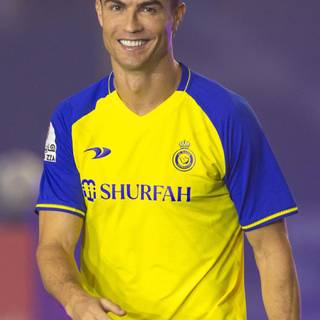 Ronaldo Al Nassr celebration wallpaper
