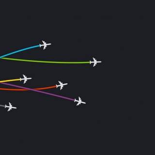 Plane doodle wallpaper