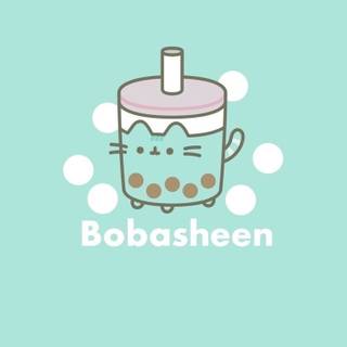 Pusheen boba wallpaper