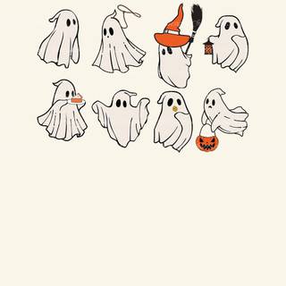 Ghost doodles wallpaper