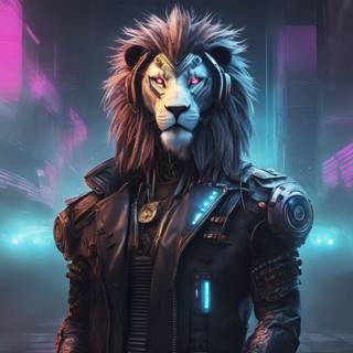 Half tiger and human wallpaper