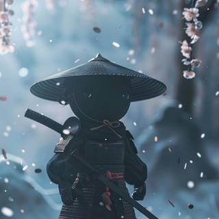 Samurai cartoon wallpaper