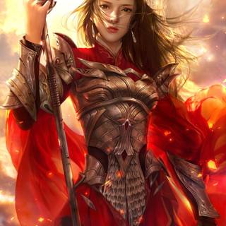 Red warrior wallpaper