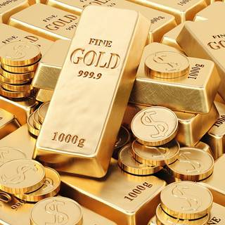 Gold ingot wallpaper