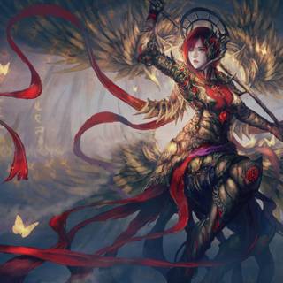 Red warrior wallpaper