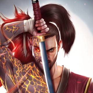 Red warrior wallpaper