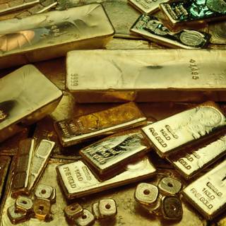 Gold ingot wallpaper