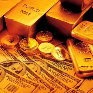 Gold ingot wallpaper