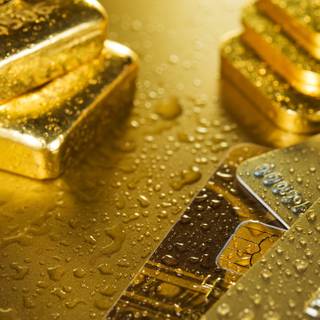 Gold ingot wallpaper