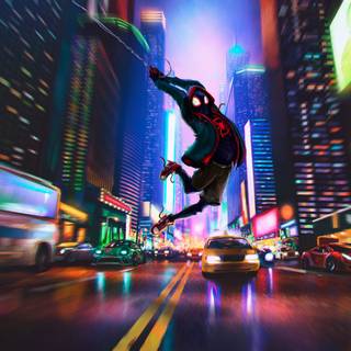 Spider-Man drippy wallpaper