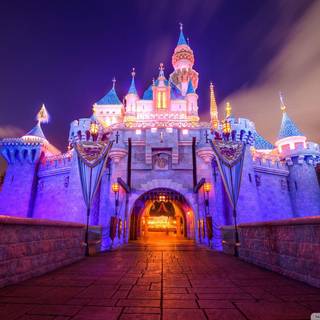 Disney castle wallpaper