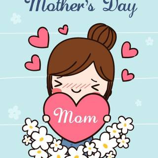 Mother's Day cartoon wallpaper