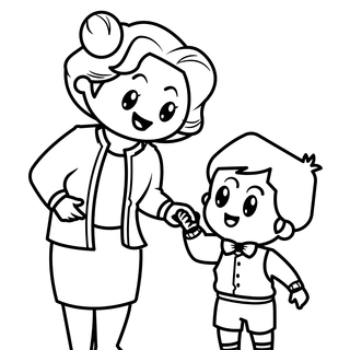 Mother's Day cartoon wallpaper