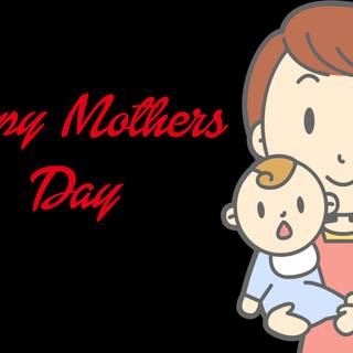 Mother's Day cartoon wallpaper