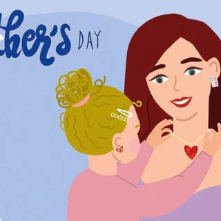 Mother's Day cartoon wallpaper