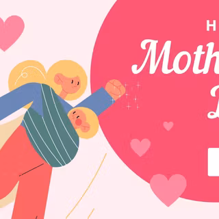 Mother's Day cartoon wallpaper