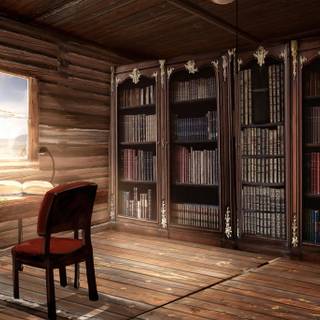 Study room 4k wallpaper