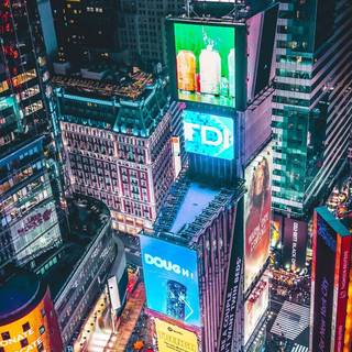 Time Square iPhone wallpaper