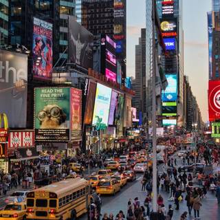 Time Square iPhone wallpaper