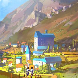 Village iPhone wallpaper
