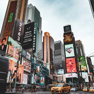 Time Square iPhone wallpaper