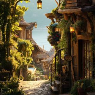Village iPhone wallpaper