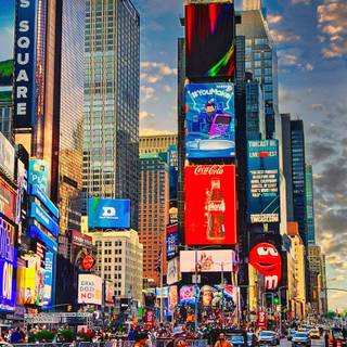 Time Square iPhone wallpaper