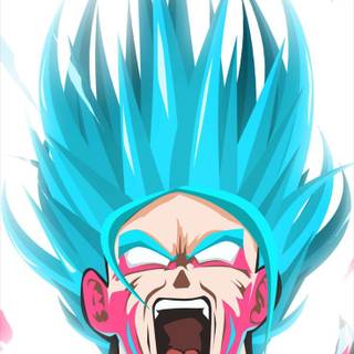 Goku blue iPhone wallpaper