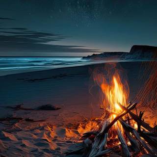 Campfire iPhone X wallpaper