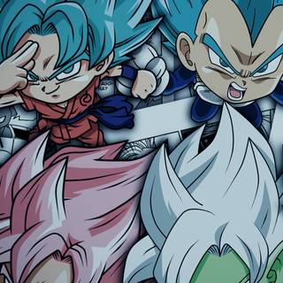 Goku blue iPhone wallpaper