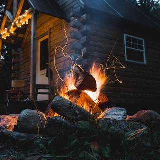 Campfire iPhone X wallpaper