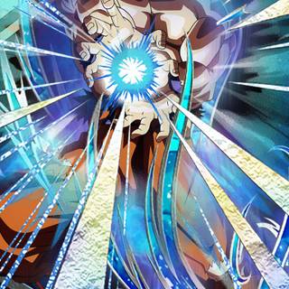 Goku blue iPhone wallpaper