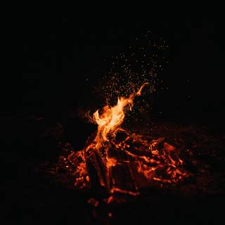 Campfire iPhone X wallpaper