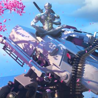 Overwatch Genji phone wallpaper