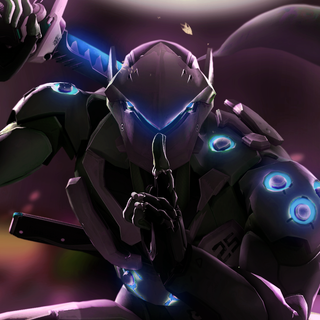 Overwatch Genji phone wallpaper