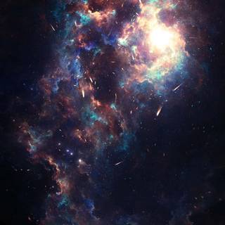 iPhone nebula wallpaper