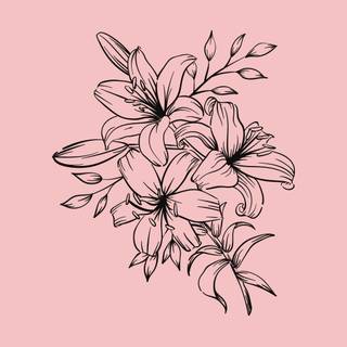 iPhone pink flower wallpaper