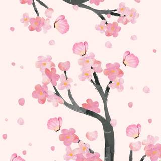 iPhone pink flower wallpaper