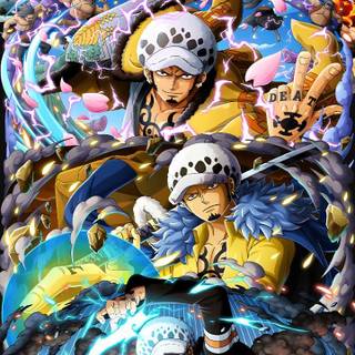 One Piece Law phone wallpaper